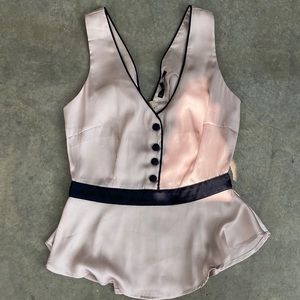 Peplum Top - zippered back